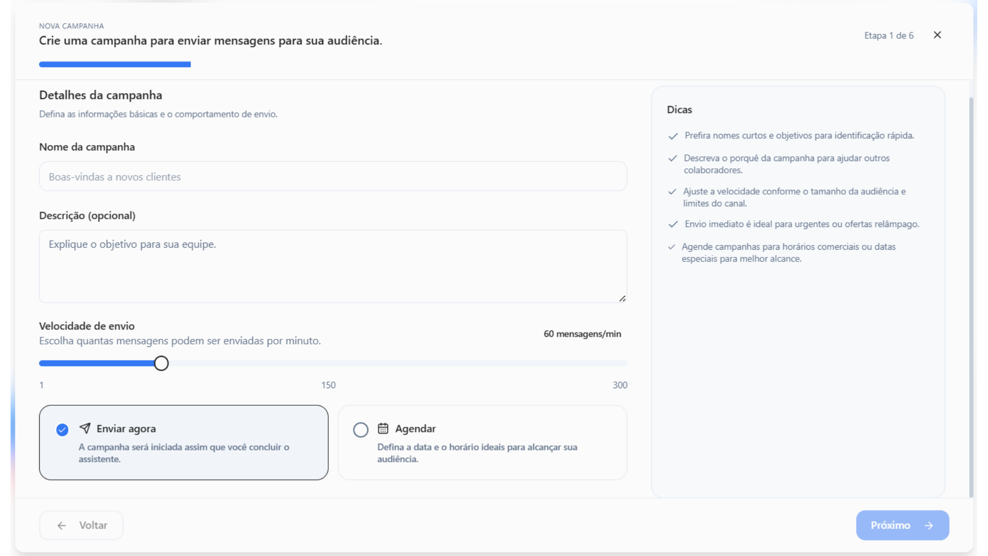 Detalhes da Campanha