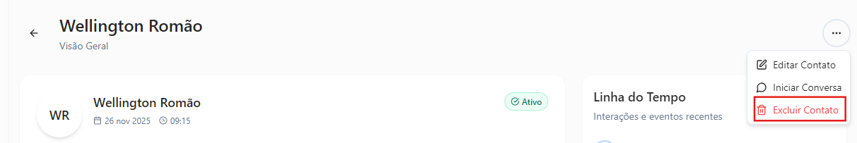 botao para excluir contatos